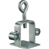 Sign clamp | galvanized | with eyes | for 40 x 40 mm /  42 mm shaft tube